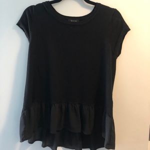 Monochrome Black knit top